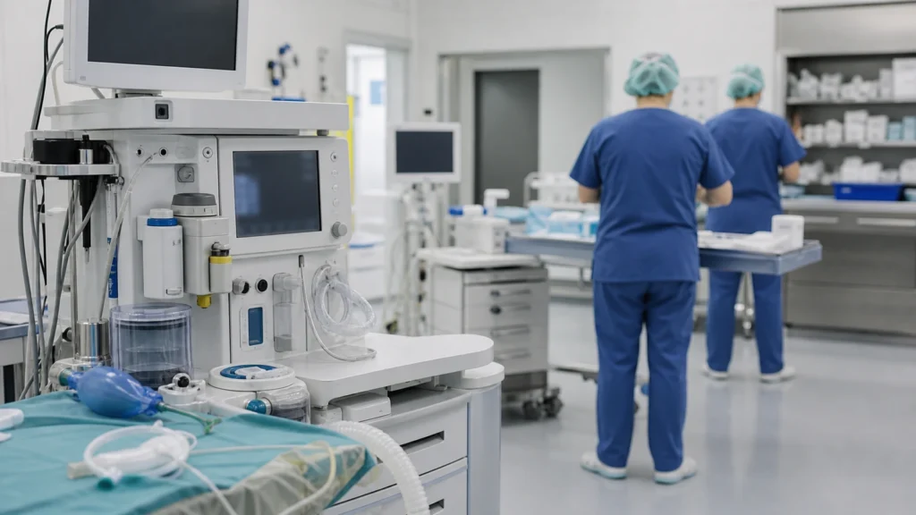 Anästhesie-Arbeitsbereich im Krankenhaus als Symbolbild für Fachärzte in NRW.