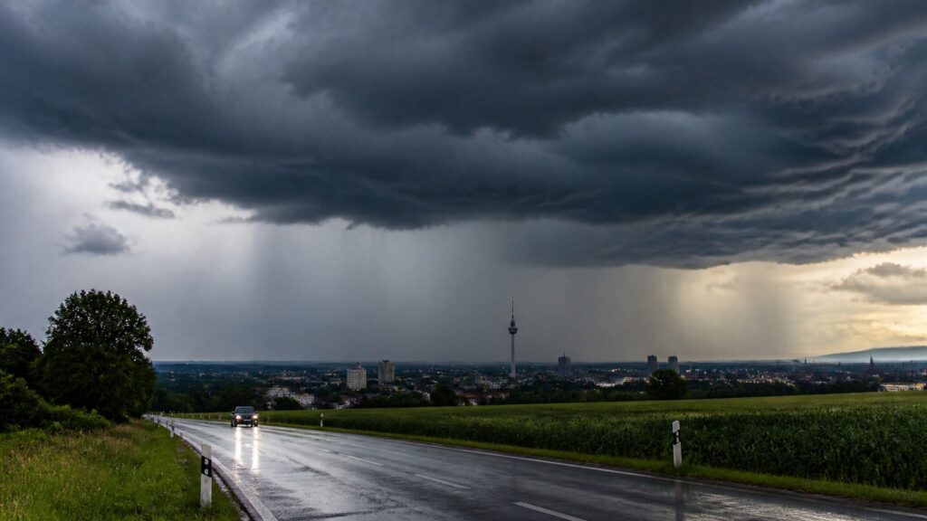 Gewitter ziehen über NRW: Starkregen, Hagel und stürmische Böen möglich