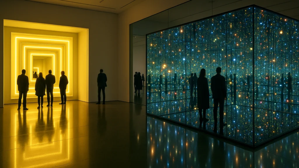 Moderne Ausstellungsräume als Symbolbild für den Publikumserfolg der Kusama-Ausstellung.