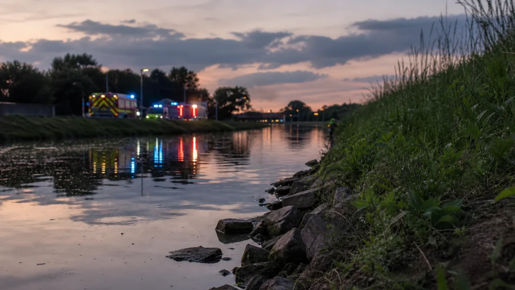 Kanalufer als Symbolbild für einen Badeunfall im Rhein-Herne-Kanal.