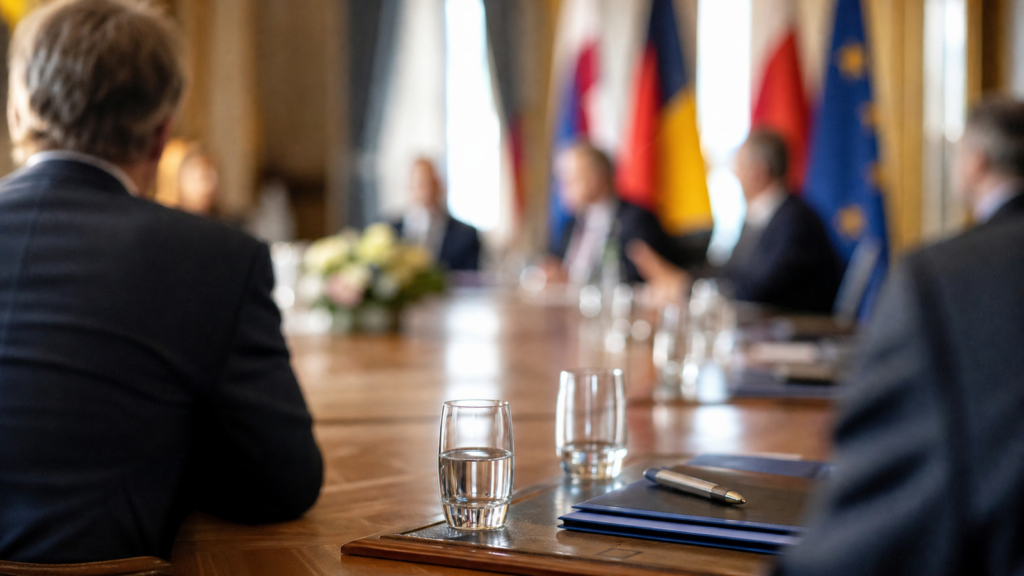 Politischer Empfang als Symbolbild für den Staatsbesuch mit NRW-Ministerpräsident Hendrik Wüst in den Niederlanden.