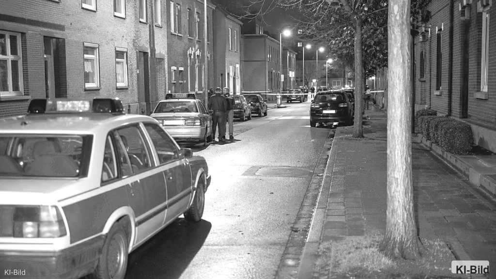 Polizeieinsatz in Dortmund-Scharnhorst als Symbol für Ermittlungen nach einem schweren Raub.