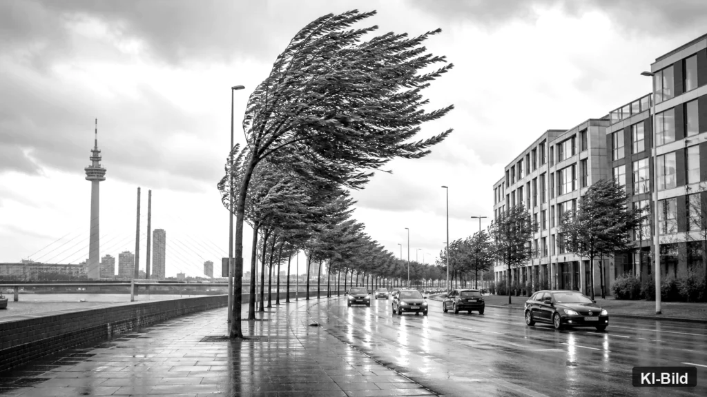DWD: Stark böiger Wind und Gewitterrisiko in NRW