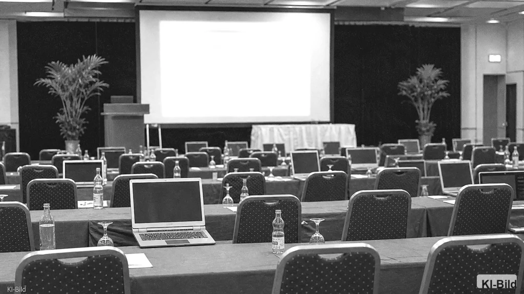 Konferenzraum als Symbol für digitale Verwaltung in Nordrhein-Westfalen.