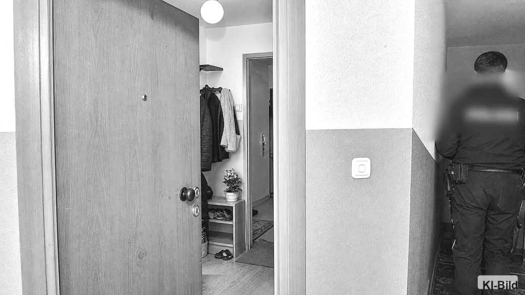 Wohnungstür als Symbol für einen Trickdiebstahl in Hagen-Boele.