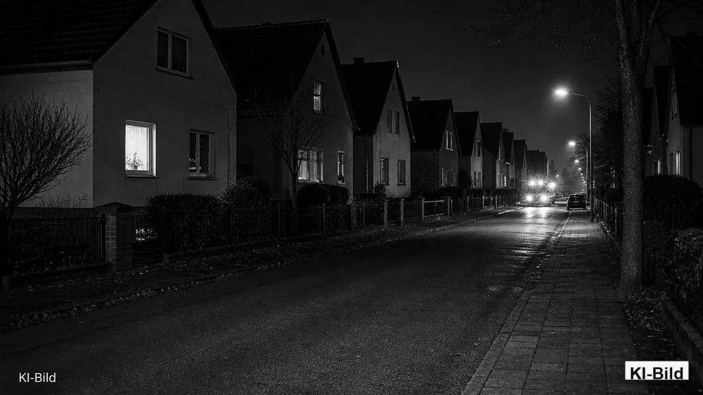Wohnstraße in Hamm als Symbol für Wohnungseinbrüche.