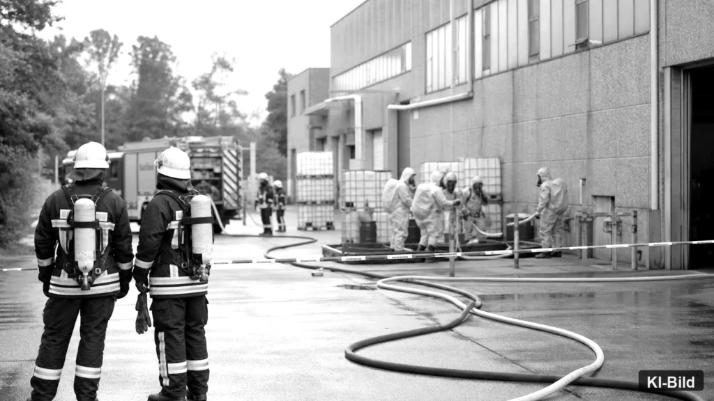 Mönchengladbach: Gefahrstoffaustritt in Chemikalienhandel
