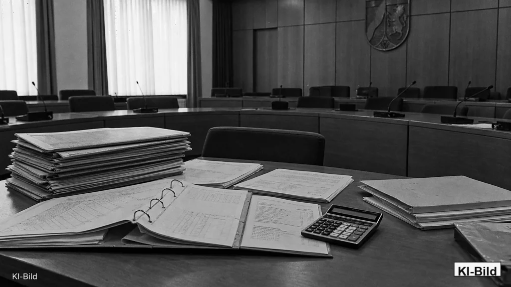 Kommunaler Sitzungssaal als Symbol für die Verschuldung der Städte und Gemeinden in NRW.
