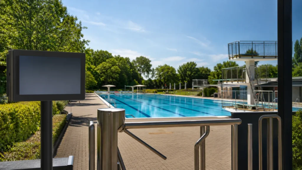 Öffentliches Freibad in Nordrhein-Westfalen als Symbol für gestiegene Freizeitpreise.